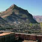 Gyantse with the Dzong fortress in the background