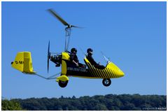 Gyrocopter-Anflug