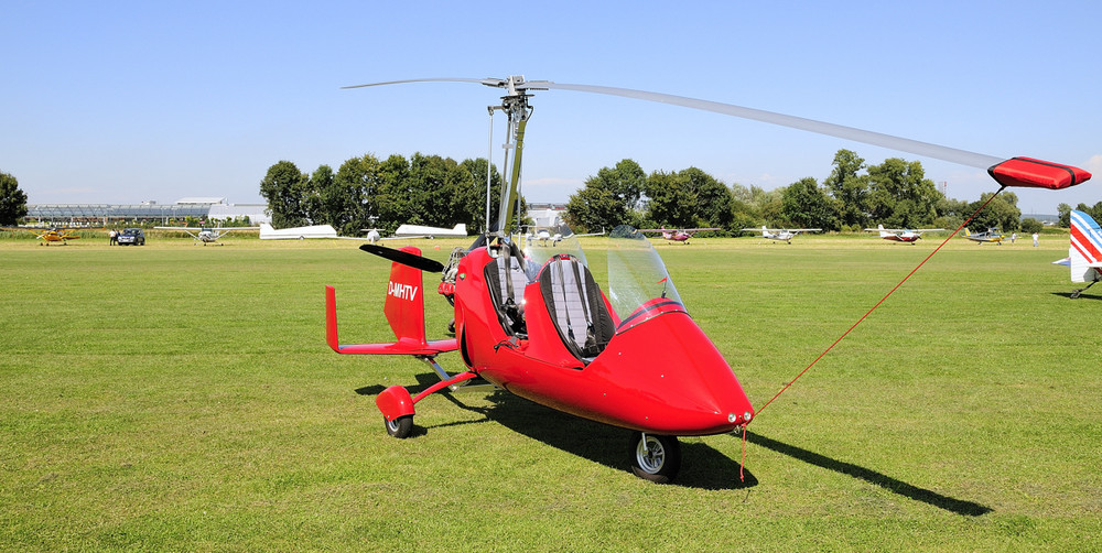 Gyrocopter in voller Größe