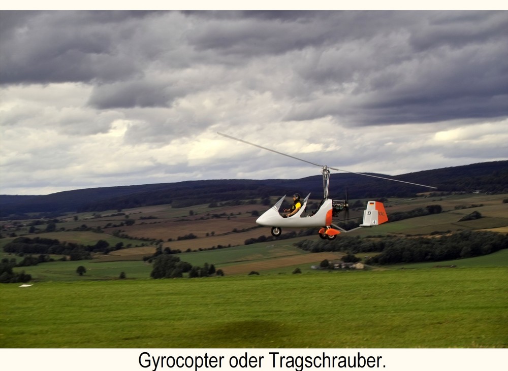 Gyrocopter oder Tragschrauber.Flugtag Uslar,07.09.08