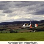 Gyrocopter oder Tragschrauber.Flugtag Uslar,07.09.08