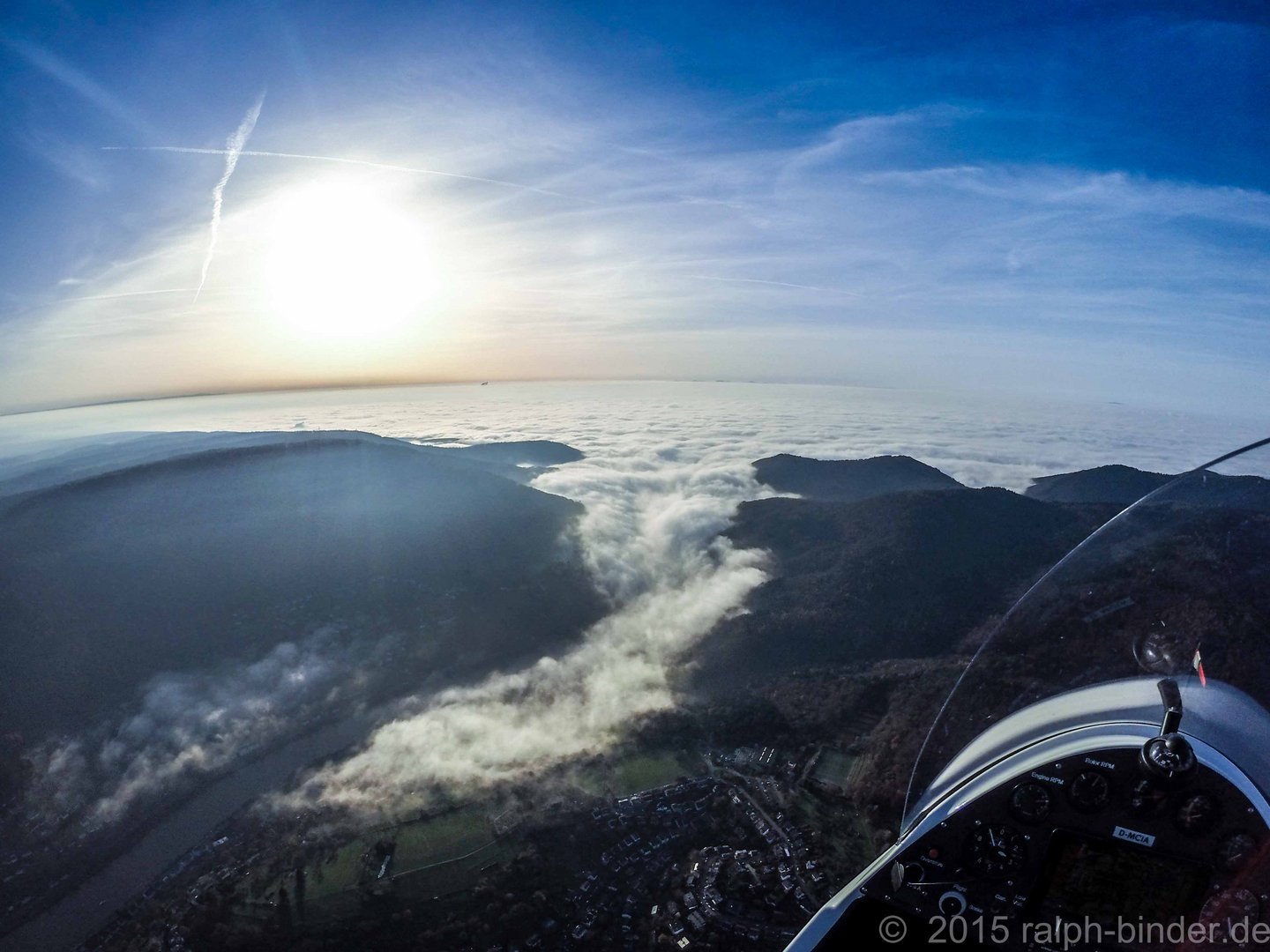 Gyrocopterflug über Heidelberg