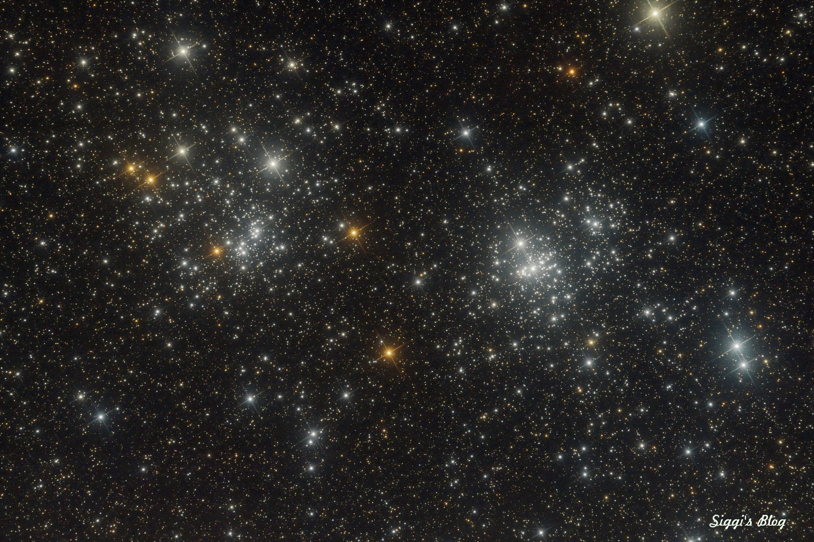h & Chi Persei Double Cluster im Perseus Foto & Bild natur, olympus