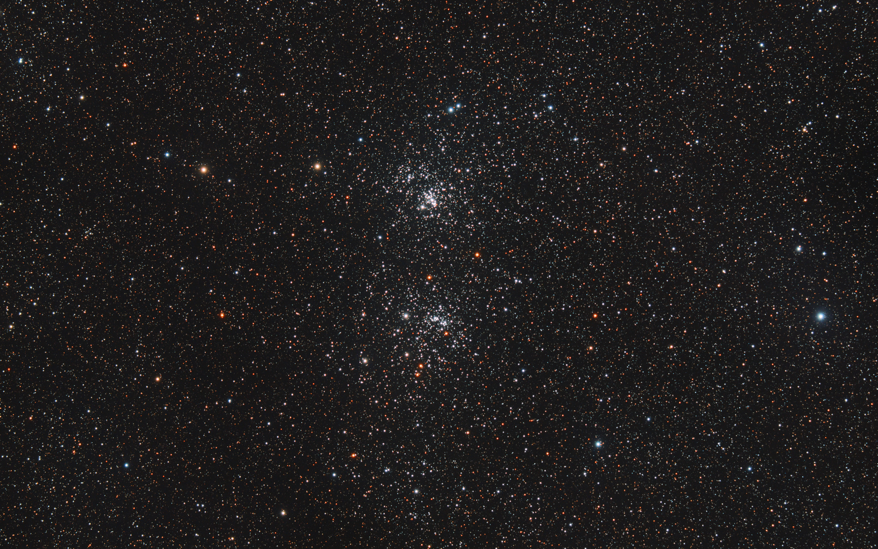 h Persei (NGC 869) und Chi Persei (NGC 884)