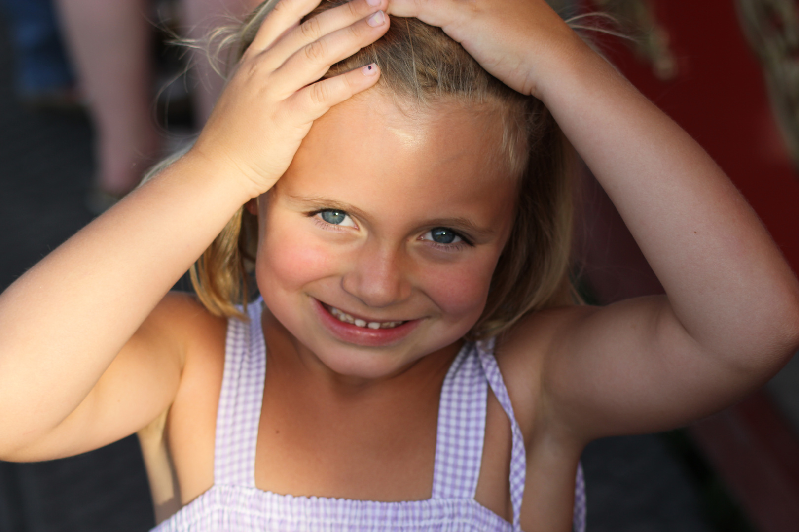 Haare stören im Gesicht! :-)