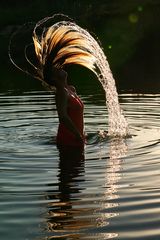 Haare und Wasser