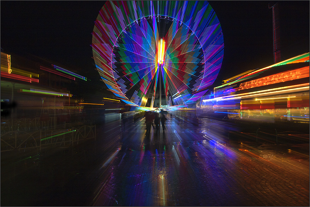 Haben Sie den Prater schon mal bei Nacht UND Regenschauer erlebt?