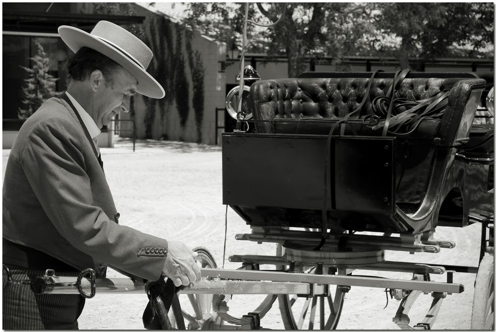 Había coches de caballos, era por Mayo