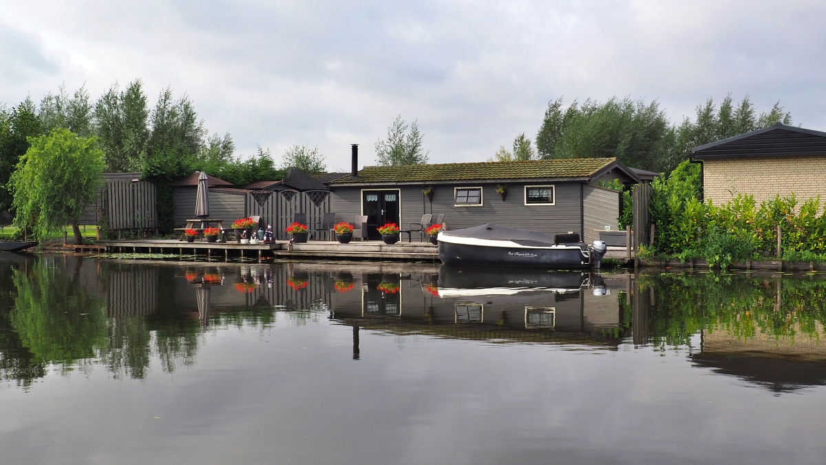 Habitation flottante aux Pays-Bas