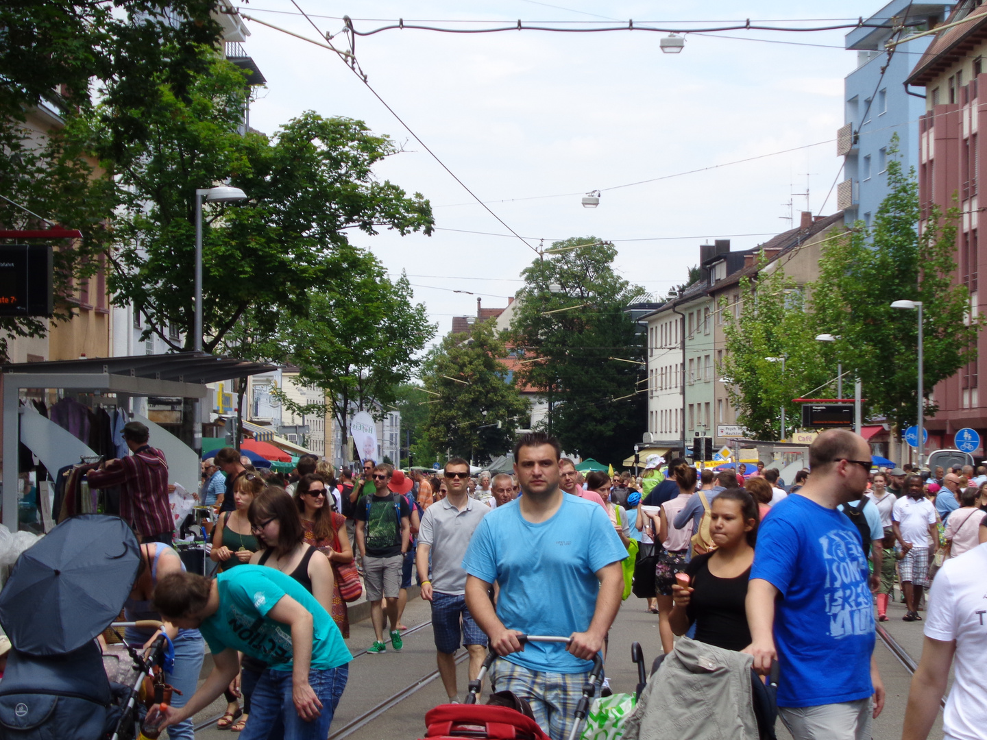 Habsburgerstraße-Flohmarkt in Freiburg i.Br.