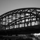 Hackerbrücke München im Gegenlicht