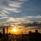 Hackerbrücke München - Sonnenuntergang