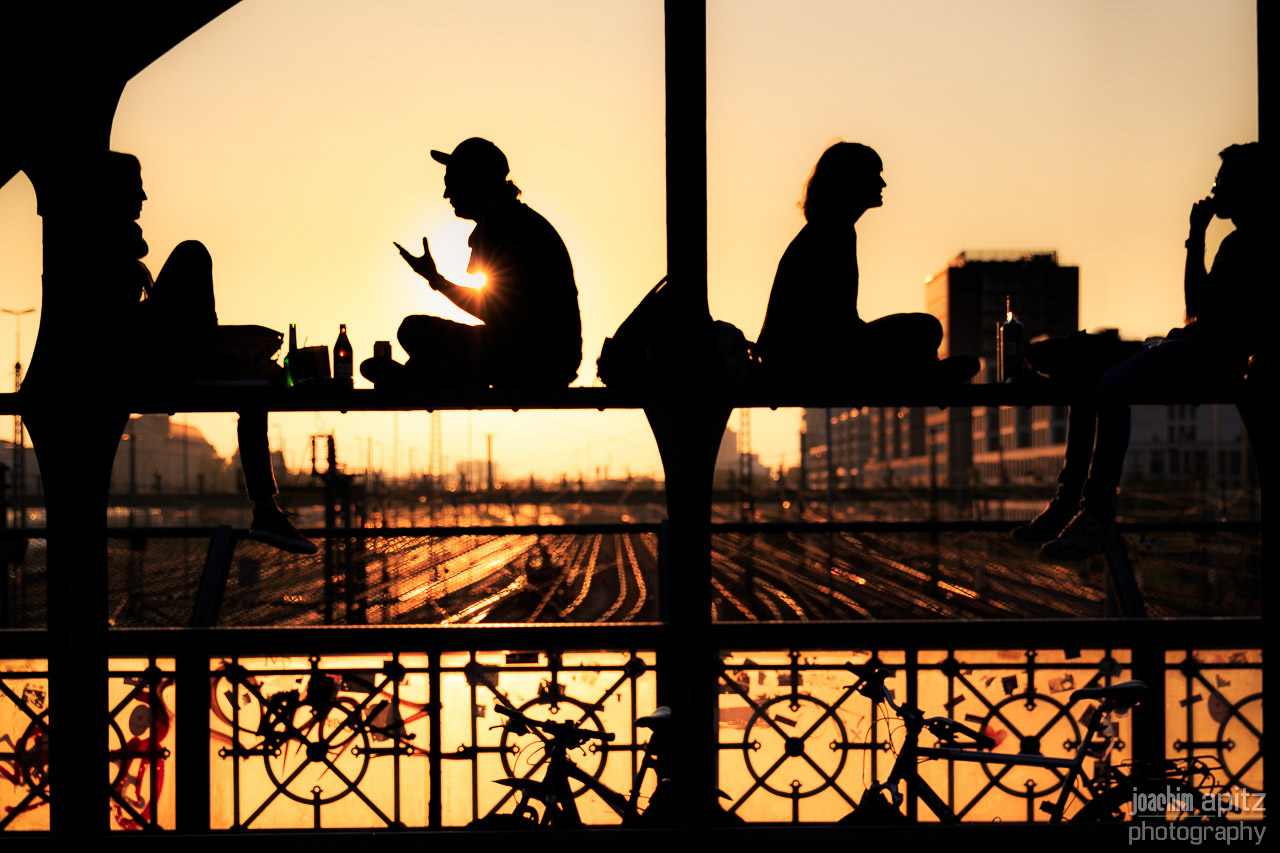 Hackerbrücke Sonnenuntergang