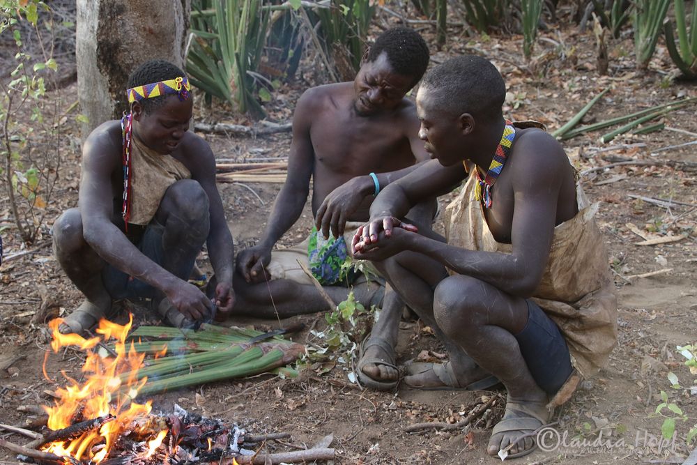 Hadza Buschmänner Tansania