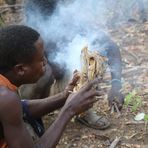 Hadza Buschmänner Tansania