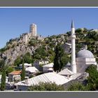 Hadzi Alija mosque, and fortress in Pocitelj