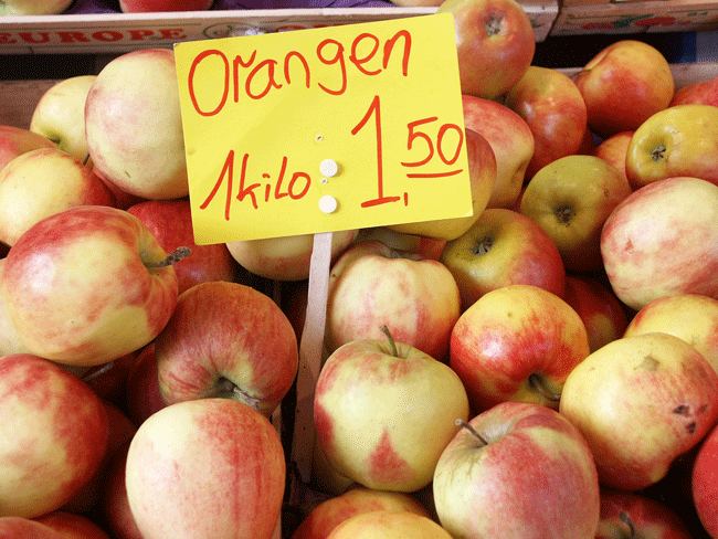 Hääää? Apfel-Orangen??