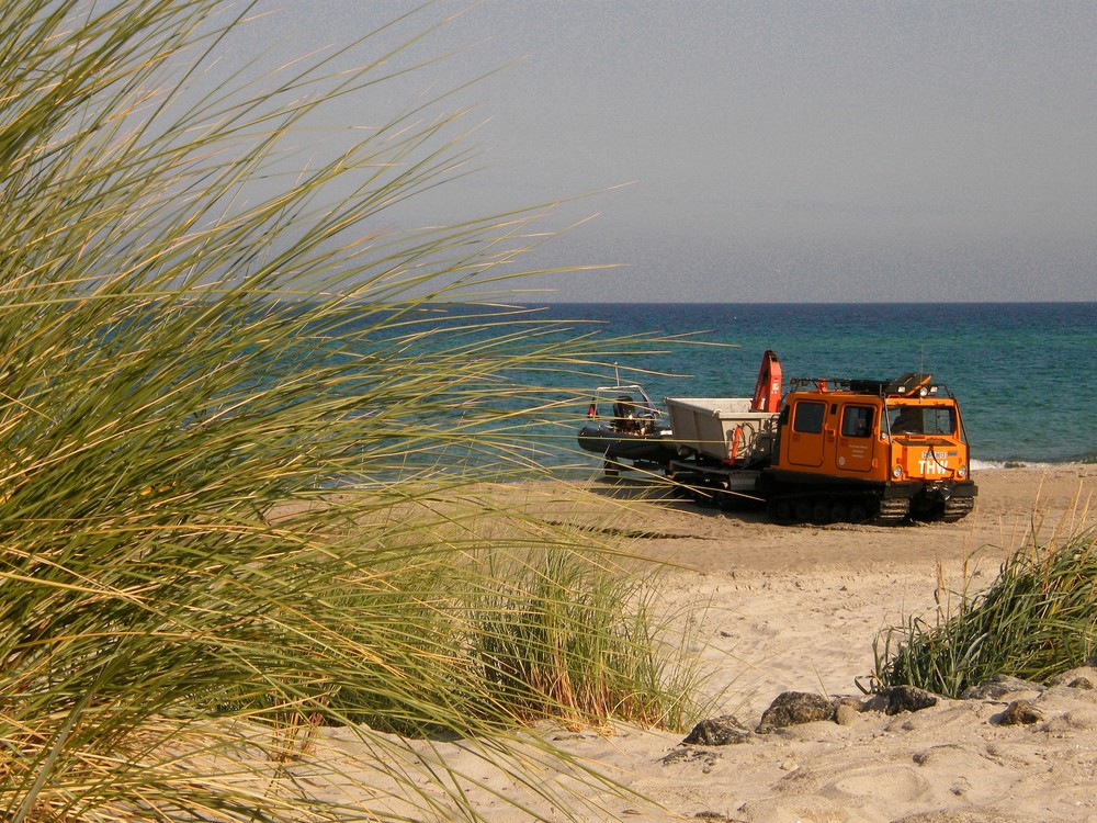 Hägglund am Strand