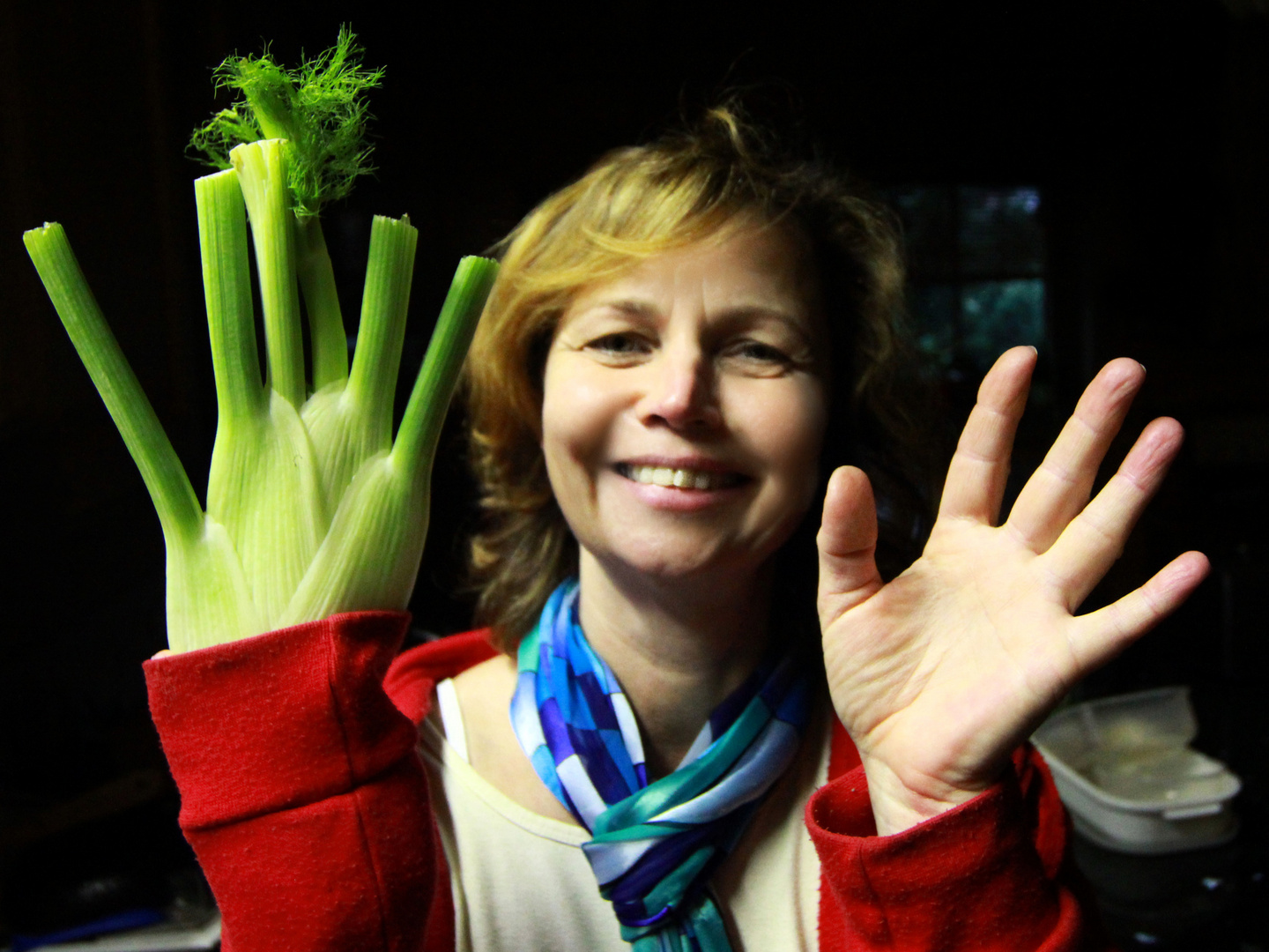 Hände hoch / oder / sie hatte schon immer ein "grünes Händchen"