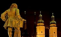 Händel blickt über seine Geburtsstadt Halle