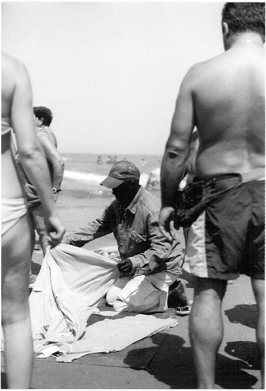 Händler am Strand