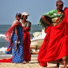 Händlerinnen am Strand in Goa