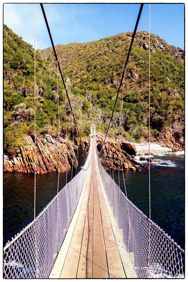 Hängebrücke am Storms River Mouth 