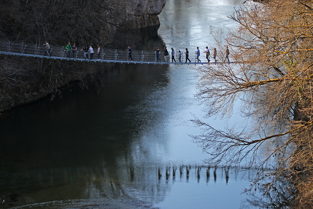 Hängebrücke bei Inzigkofen