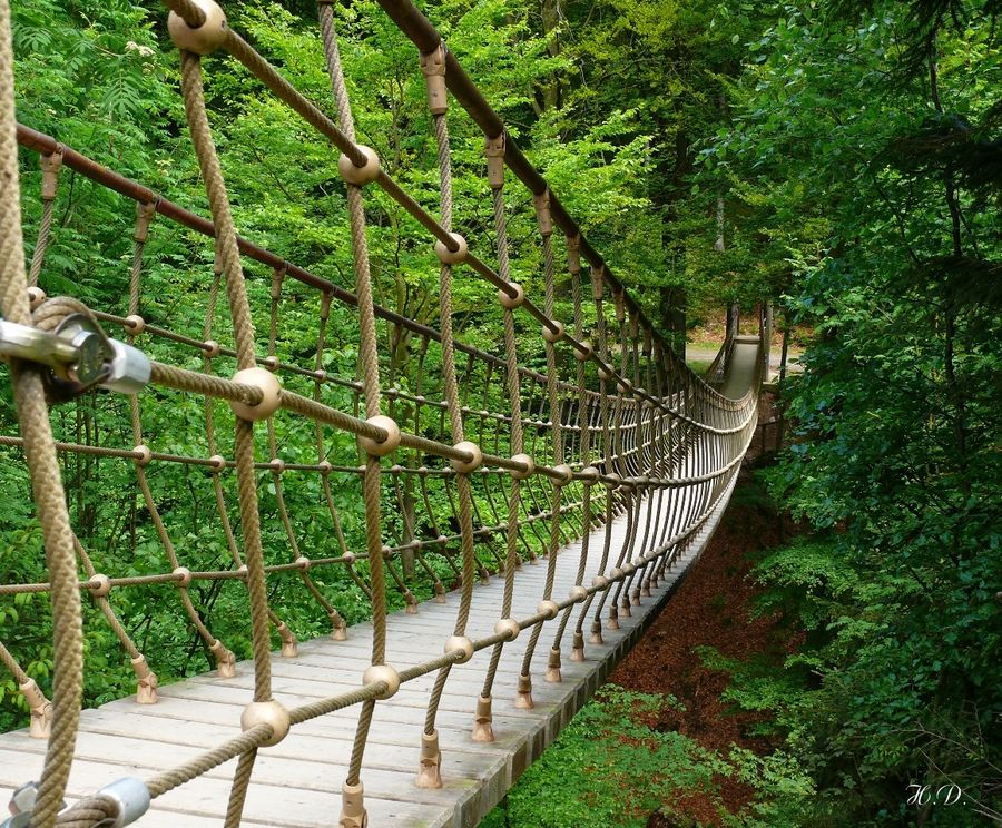 Hängebrücke bei Kühhude