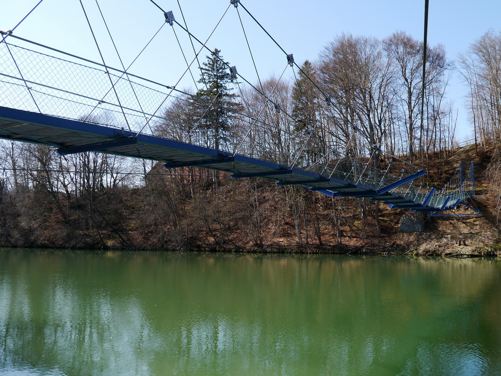 Hängebrücke Fischers - Pfosen