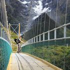 Hängebrücke im Hooker Valley Neuseeland