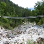 Hängebrücke im Klausbachtal