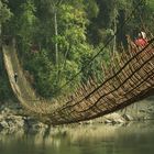 Hängebrücke in Arunashal Pradesh, NO-Indien