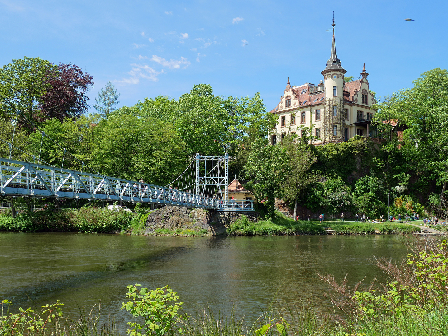 Hängebrücke in Grimma