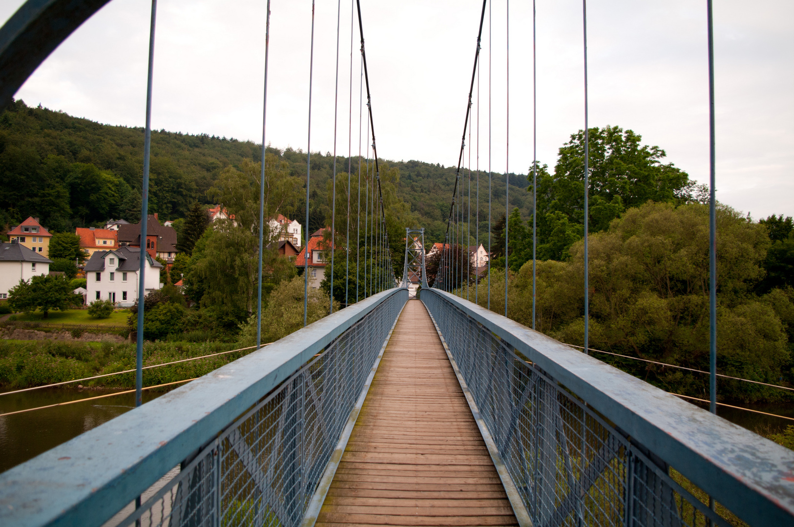 Hängebrücke in Hann.Münden über Fulda