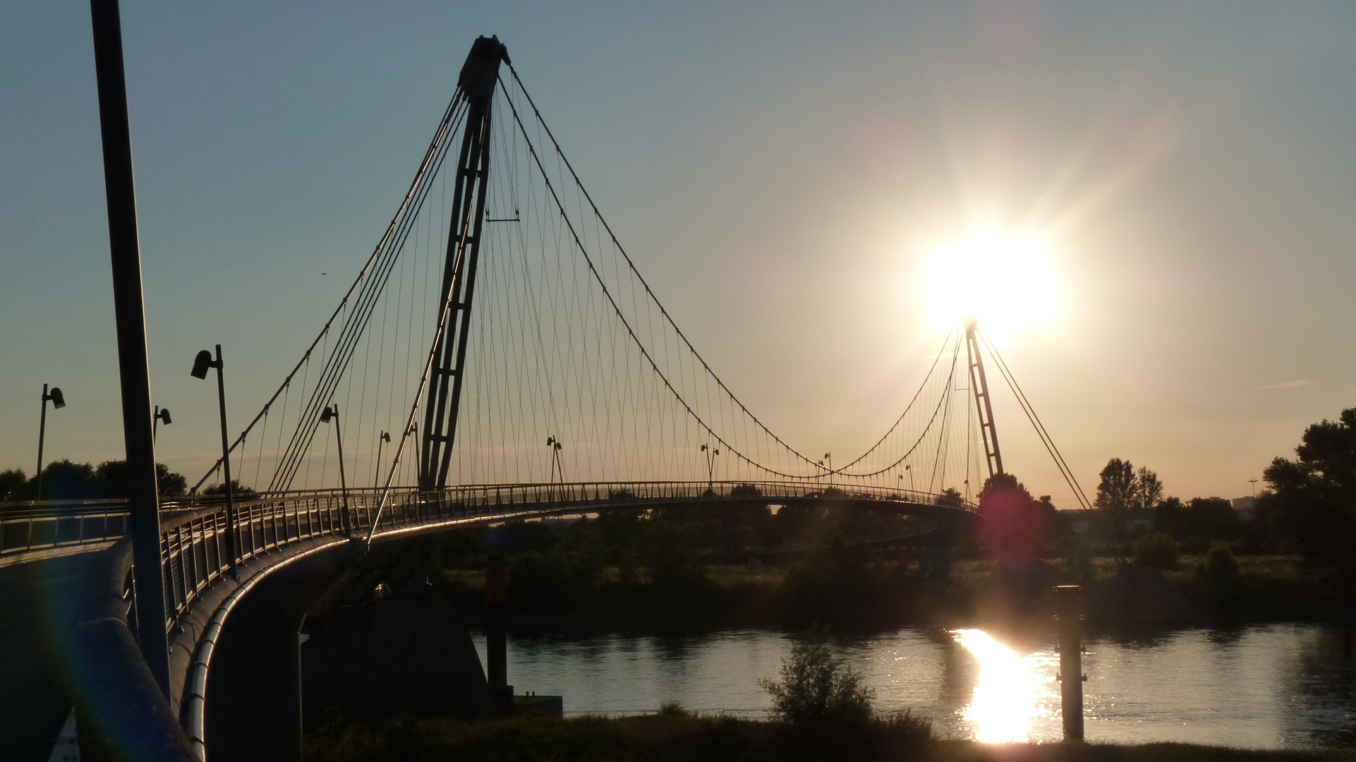 Hängebrücke in Magdeburg