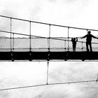 Hängebrücke in Nepal