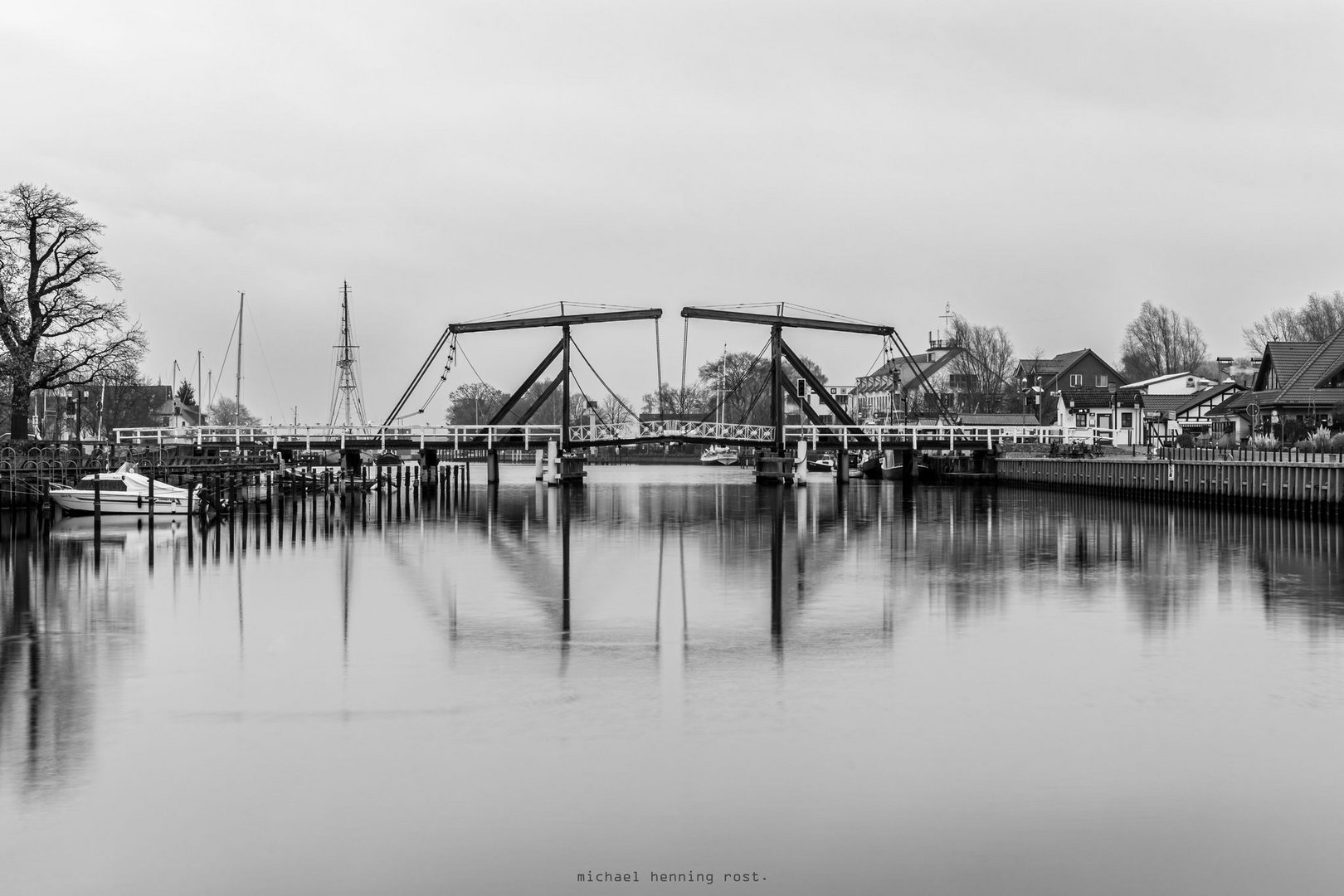 Hängebrücke in Wieck bei Greifswald