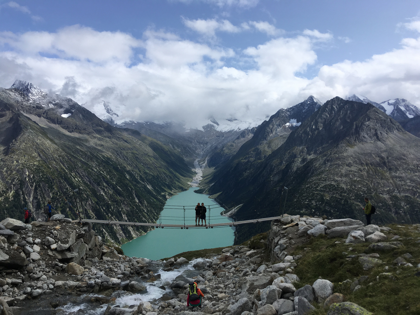 Hängebrücke mit Aussicht