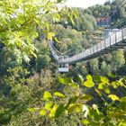 Hängebrücke Rapbodetalsperre. 