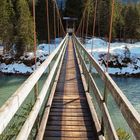 Hängebrücke über dem Lech bei Forchach