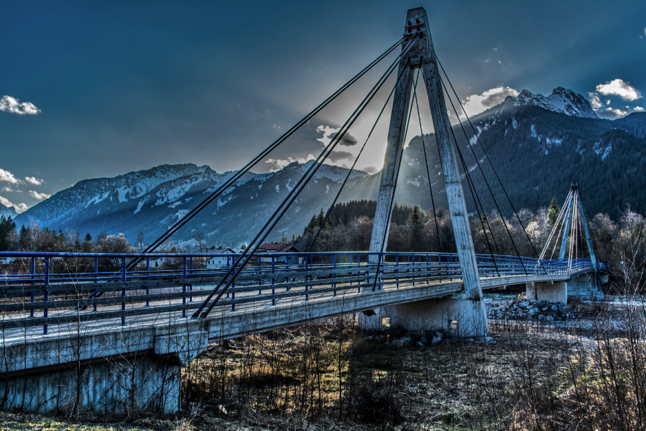 Hängebrücke über den Lech