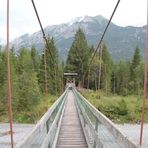 Hängebrücke über den Lech im Allgäu