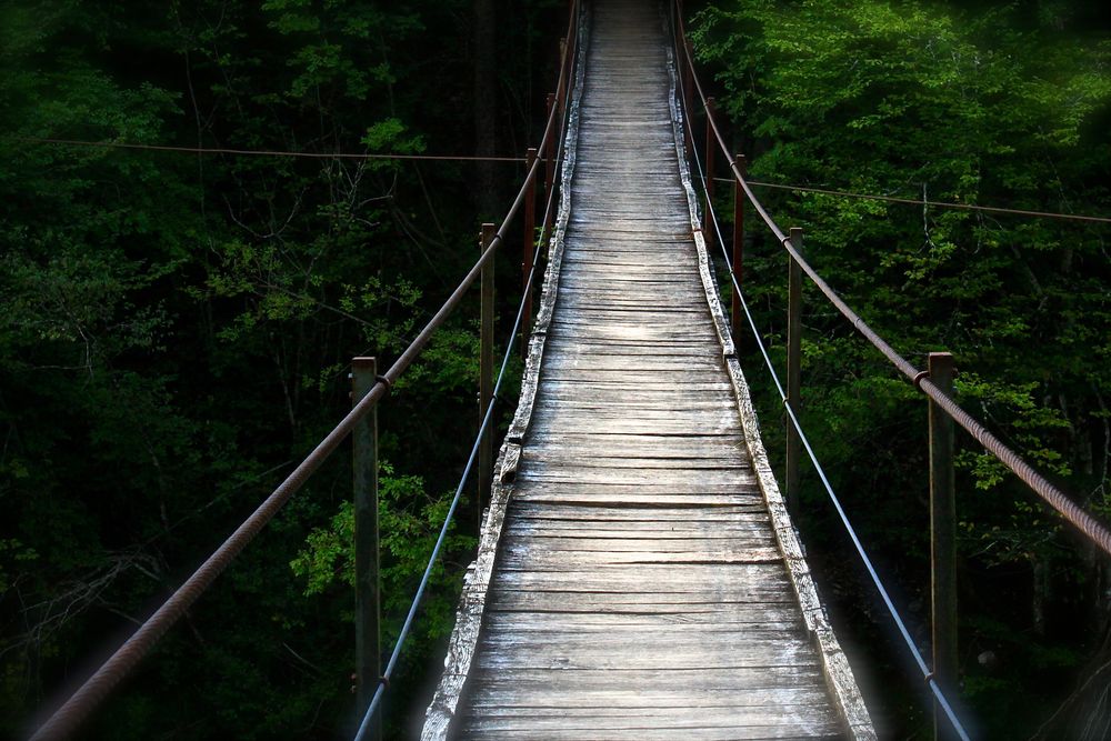 Hängebrücke über der Soca bei Bovec