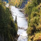 Hängebrücken über dem Canyon Sainte Anne