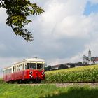 Härtsfeldbahn vor Kloster Neresheim