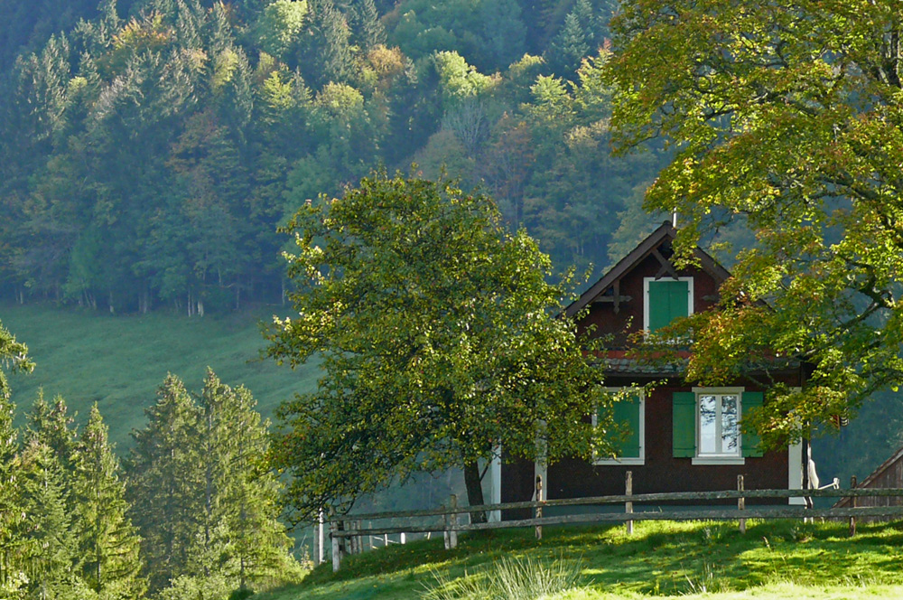 Häuschen im Herbst