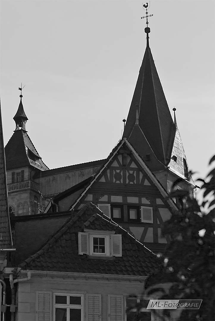 Häuser am Alten Rathaus in Esslingen SW