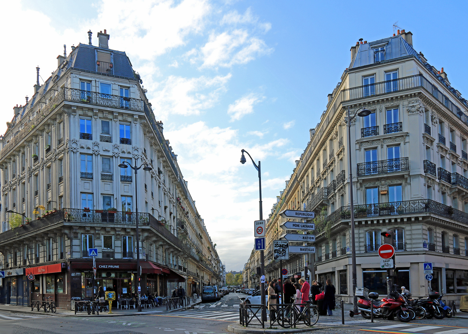 Häuser am Canal Saint-Martin