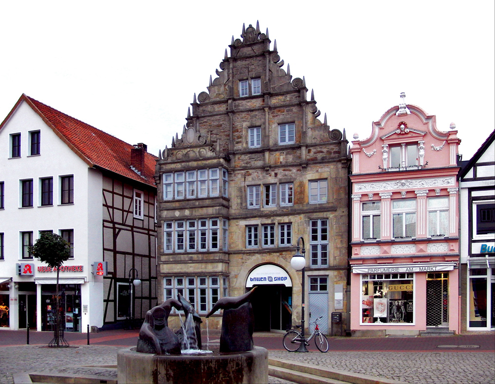 Häuser am Markt in Stadthagen